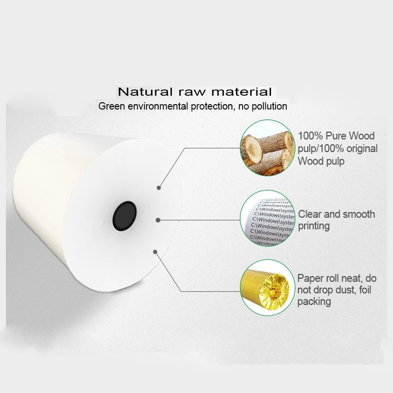 2021 China OEM 80mm 80x70  80x80 mm Cash Register POS Credit Card Thermal Receipt Paper Roll