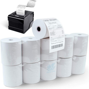 China Manufacturer Thermal Paper 57mmx40mm POS Cash Register Paper Roll 2 1/4 POS ATM Receipt 56mm 58mm