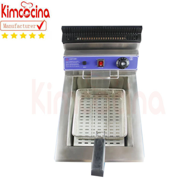 KFC Frymaster Gas Fryer 18L Single Cylinder French Fries Fryer Desktop LPG Fryer with Oil Valve Fried Chicken Equipment