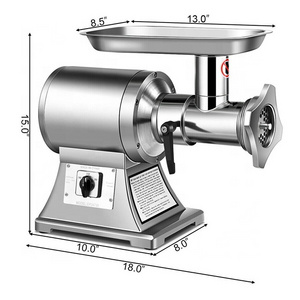 Meat Mincer Machine Electric Euro Pork Metal Fish Beef Chicken Cut Kebab Frozen Mixer Meat Grinder