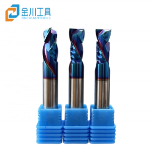 Jinchuan Factory support customization 2 Flute Carbide CNC Woodworking Spiral Router Bit  Up & Down Compression Cutter