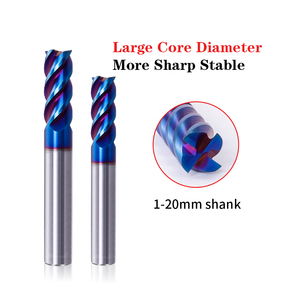 Hot Sale Carbide 4 Flutes Square Endmill HRC65 Inch Size in Stock CNC Machine Tools Milling Cutter 6mm Hss Cutting Tools 3 Years