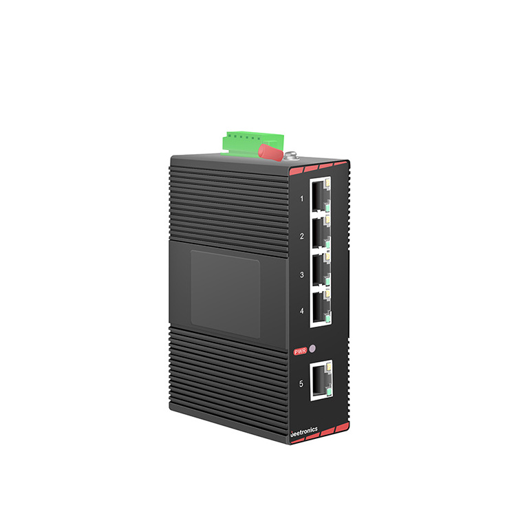 5x 10/100/1000Base-TX Unmanaged Gigabit Ethernet PoE Industrial Switch ...