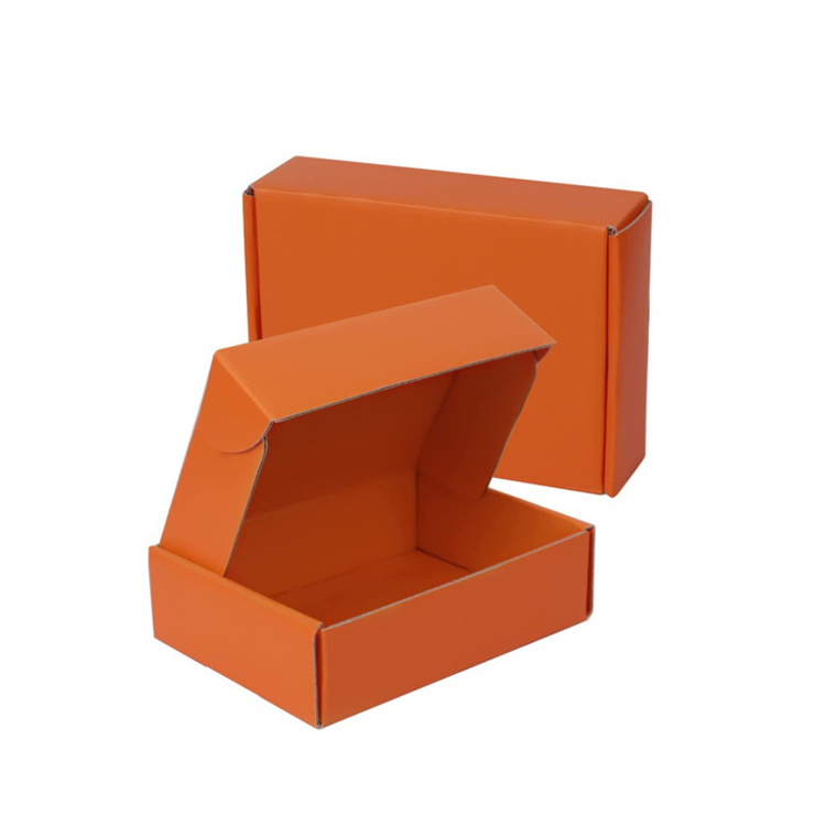 Solid color Packaging Boxes Double-sided printing lamination aircraft case Orange yellow Pink Recyclable Cardboard Box