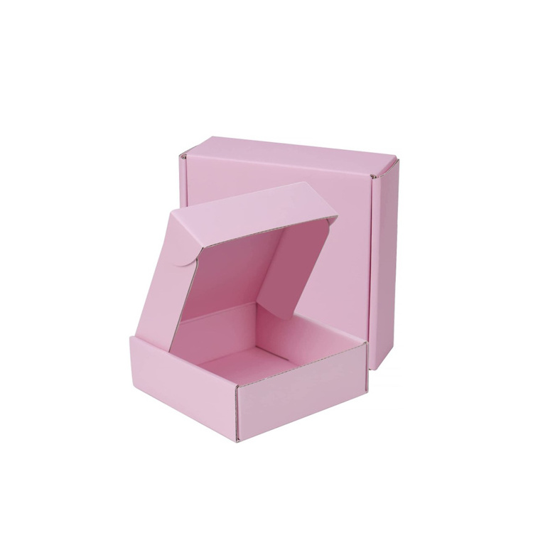 Solid color Packaging Boxes Double-sided printing lamination aircraft case Orange yellow Pink Recyclable Cardboard Box