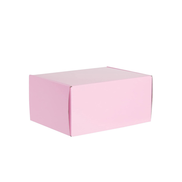 Pink Thin Paper Mailer Gift Foldable Shipping Boxes for Small Business Rigid Boxes Craft Gifts Packaging 5-15 Days 500pcs Accept