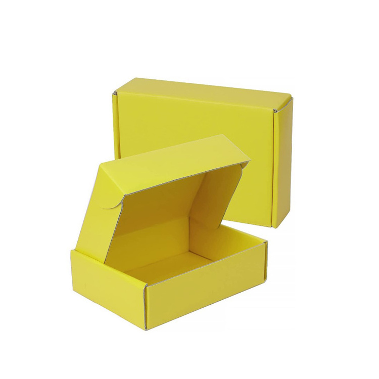 Solid color Packaging Boxes Double-sided printing lamination aircraft case Orange yellow Pink Recyclable Cardboard Box