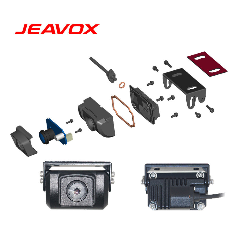 Jeavox 12V 24V Rear Mount Stand Alone Reverse Aid Backup AHD 1080P Camera Night Vision WDR Parking Line Camera For Truck Bus Van