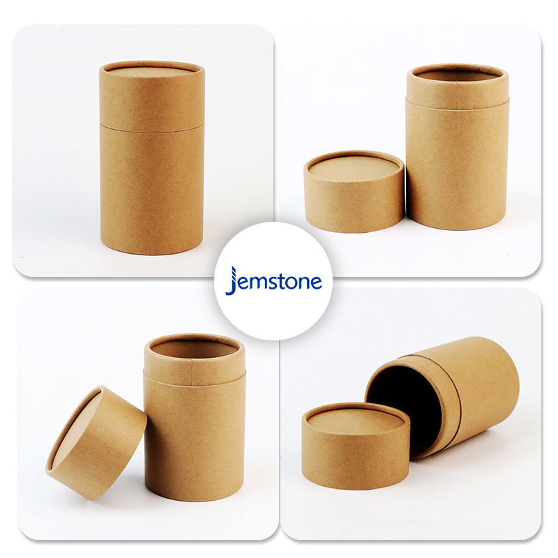 Factory Supplier Custom Wholesale Cardboard Kraft Food Grade Paper Tube For Tea Coffe Tube Package