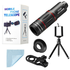 Factory direct sales 18X25 monocular mobile phone Telescope mobile phone external lens suitable for concerts