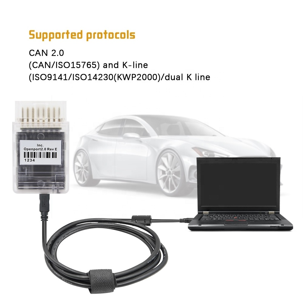 Newest Openport 2.0 J2534 ECU Flash Chip Tuning Interface Open Port 2.0 Ecuflash With Full Software