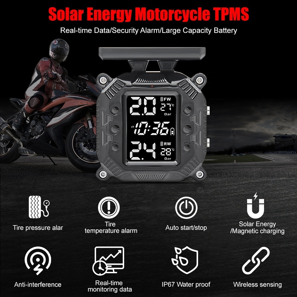 Wholesale Digital Tire Pressure Monitoring Motorcycle TPMS Tire Pressure Monitoring System Sensors