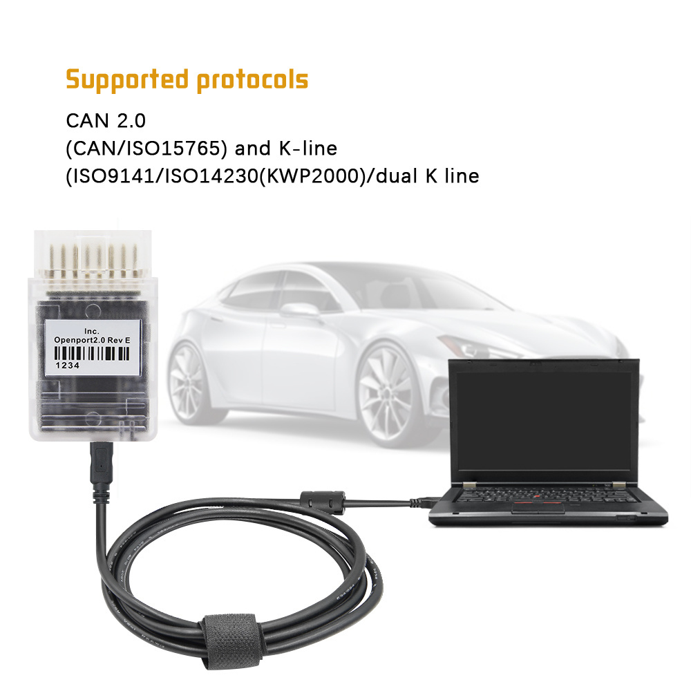 OBD2 Openport 2.0 J2534 ECU Flash Chip Tuning Interface Open Port 2.0 Ecu flash With Full Software