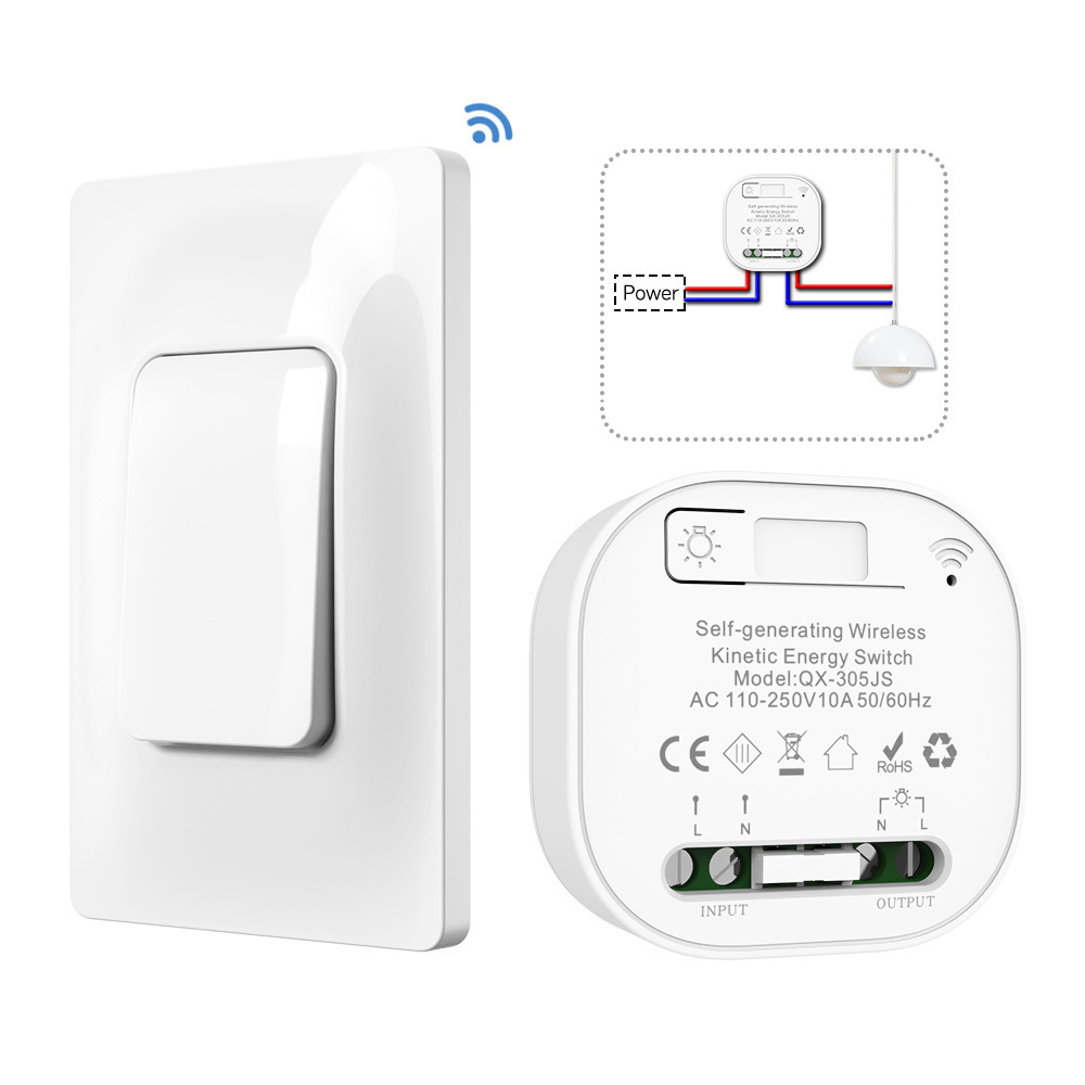 US Standard Kinetic Wireless Switches smart home devices interruptor inteligente wifi smart wall switch 16A