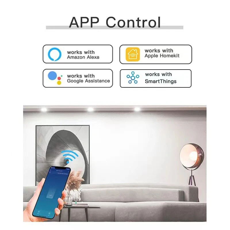 US EU matter smart switch Apple HomeKit touch light wall switches no neutral Compatible with alexa and Google home