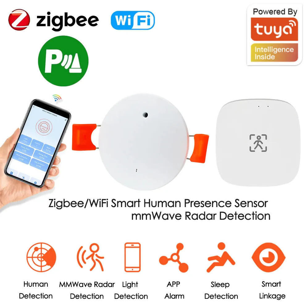 TUYA smart life zigbee wifi human presence motion sensor Ceiling mount installation detecting presence detector