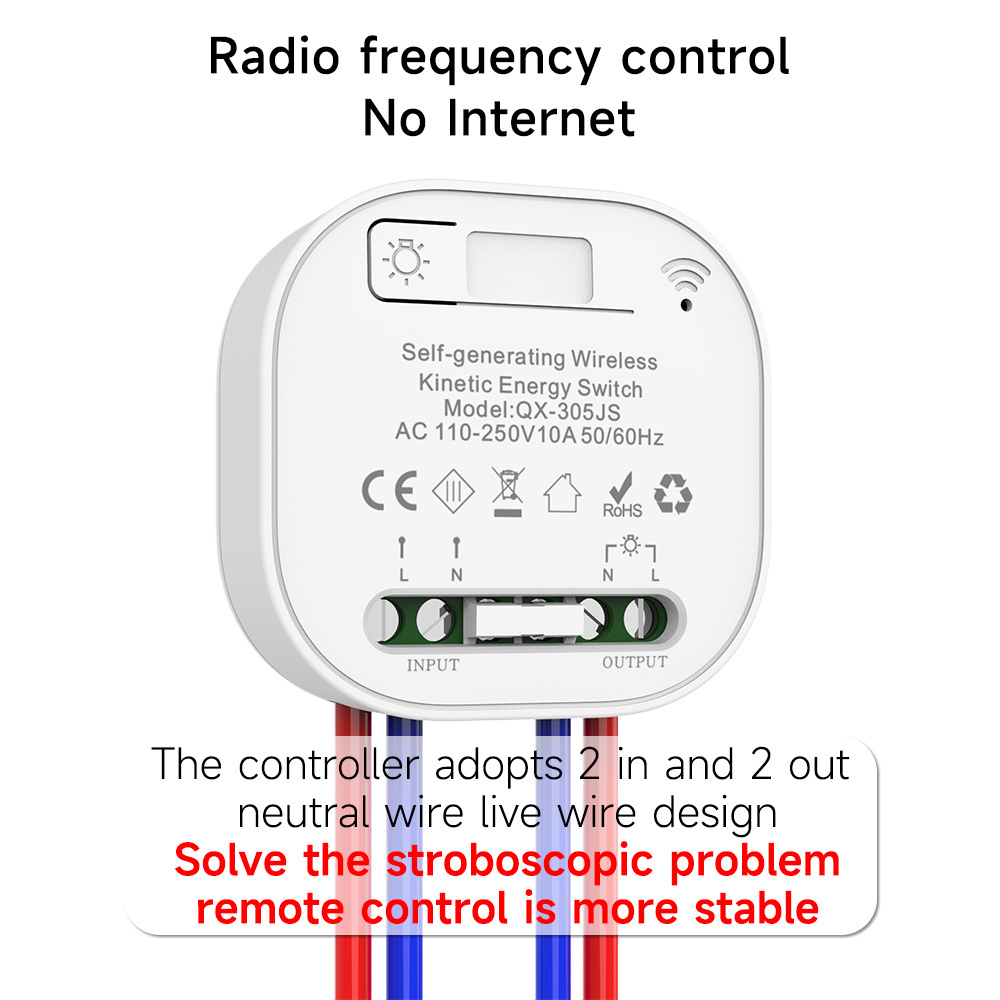 US Standard Kinetic Wireless Switches smart home devices interruptor inteligente wifi smart wall switch 16A