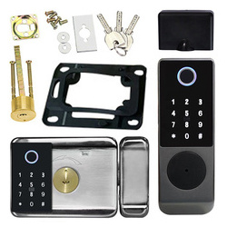 Double-Sided Rim Door Lock TTlock Tuya WiFi Biometric Fingerprint Card Codes APP Home Gate Outside Waterproof Smart Door Locks