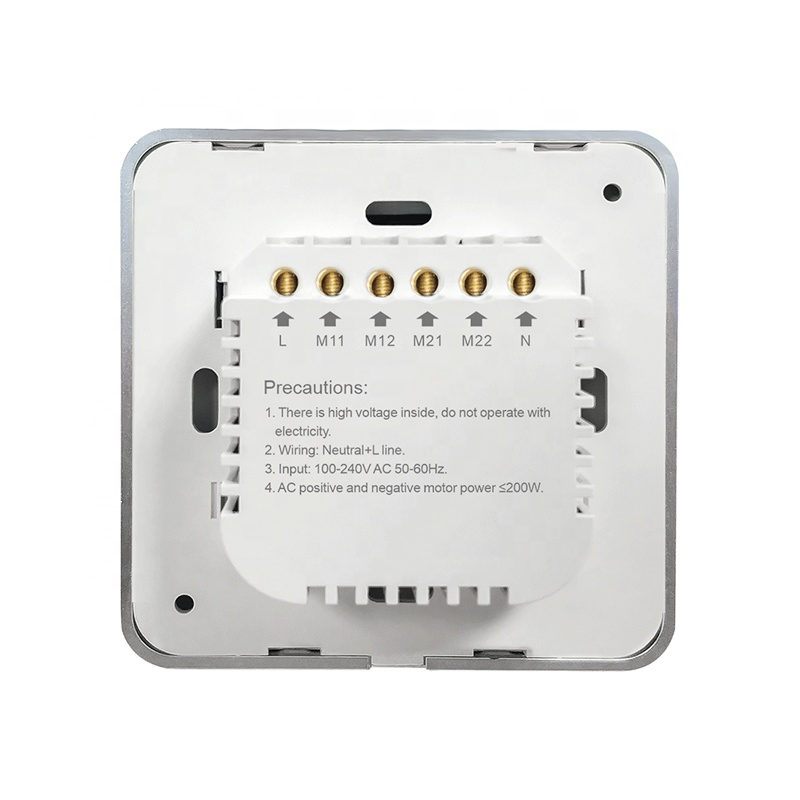 Home Google wifi smart switch UK/EU 110v 220v  2 gang wall switch google assistant double curtain switch