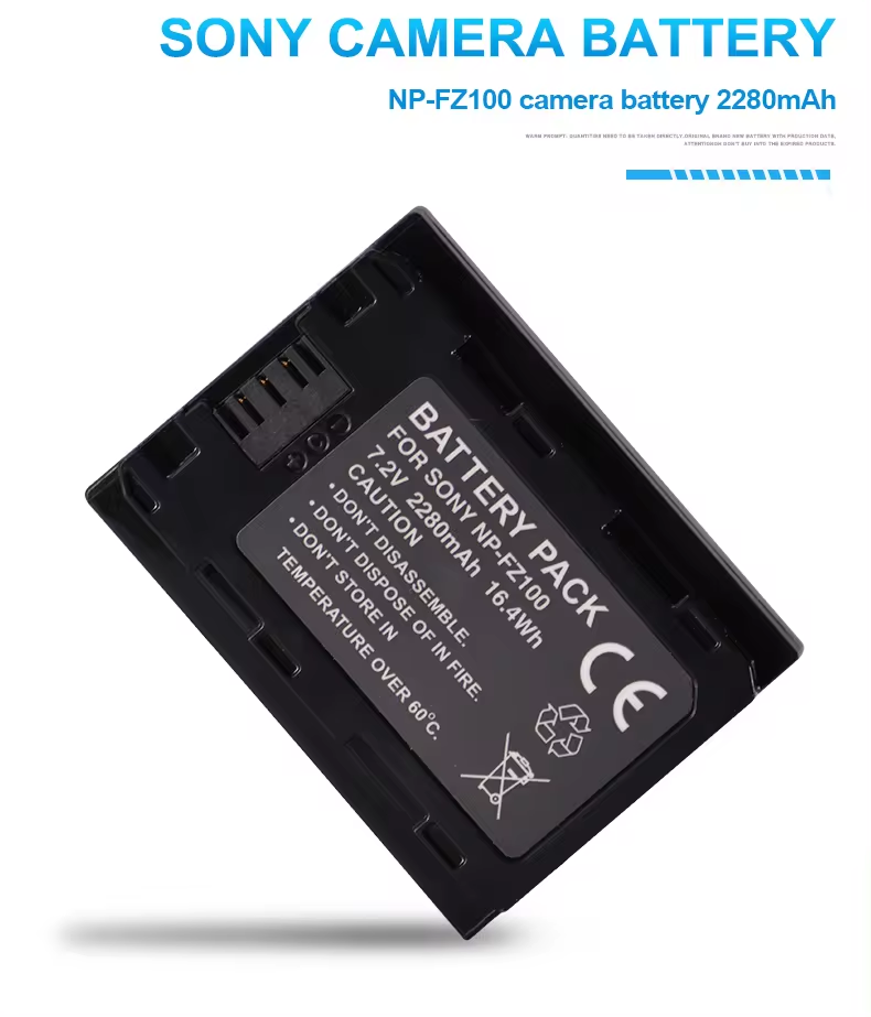 Replacement FZ100 Battery For Sony NP-FZ100 Li-ion Digital Camera Battery NP-FZ100 NPFZ100 Battery