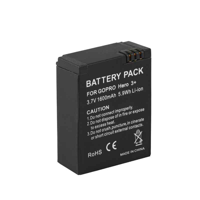 JHTC 1600mAh Battery for GoPro Hero 3 3+ Hero 3 /3+ Camera Batteries AHDBT-301 Action Camera Accessory