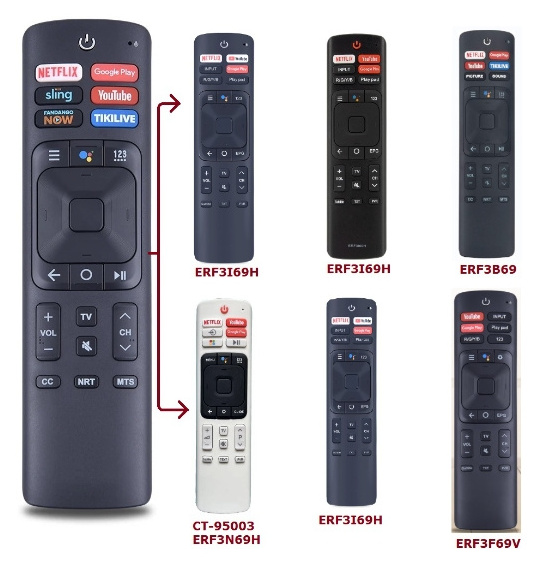 ERF3A69 ERF3169H ERF3B69 Television Remote Control Replacement Wireless Remote Control for Hisense/Sharp Smart TV