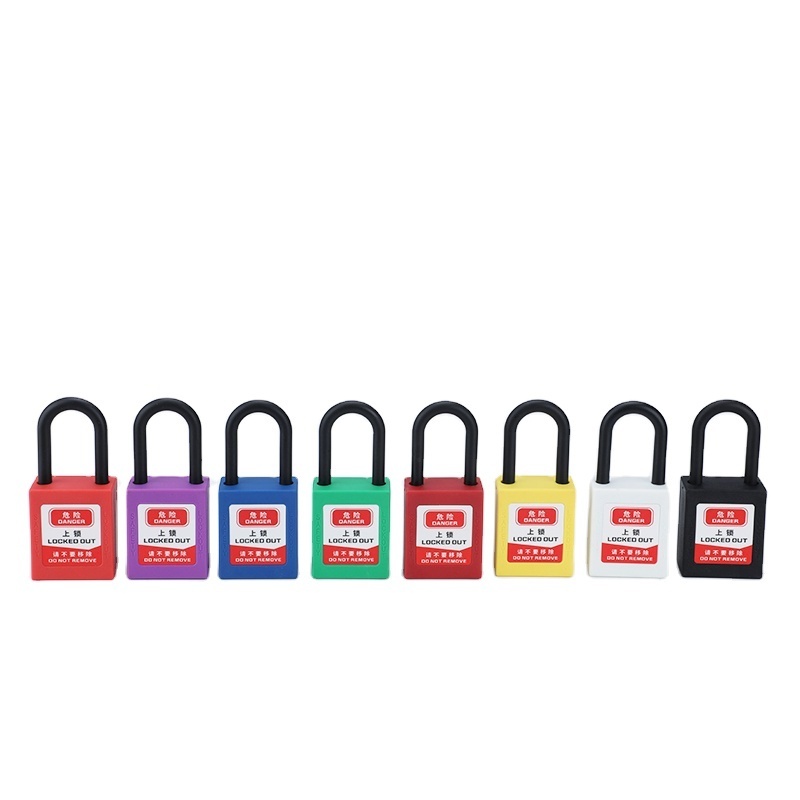 38MM short shackle padlocks with master key nylon padlock for insulation