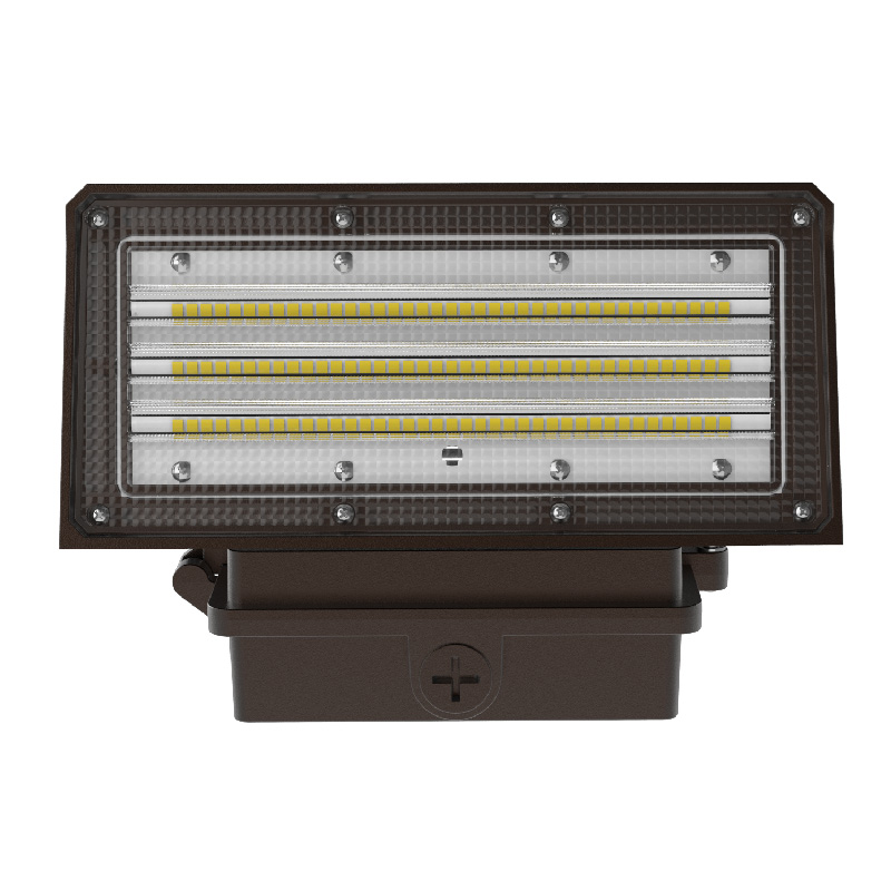 Exterior Wall Pack LED Lights 100W IP66 5700K 13,000LM with Brown Finish