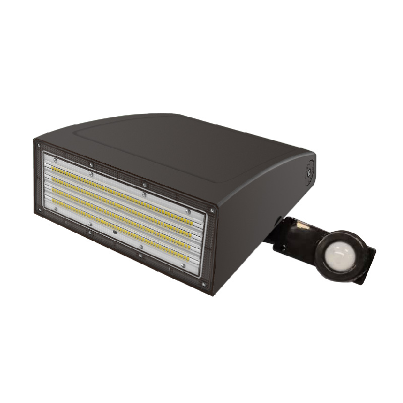 Exterior Wall Pack LED Lights 100W IP66 5700K 13,000LM with Brown Finish