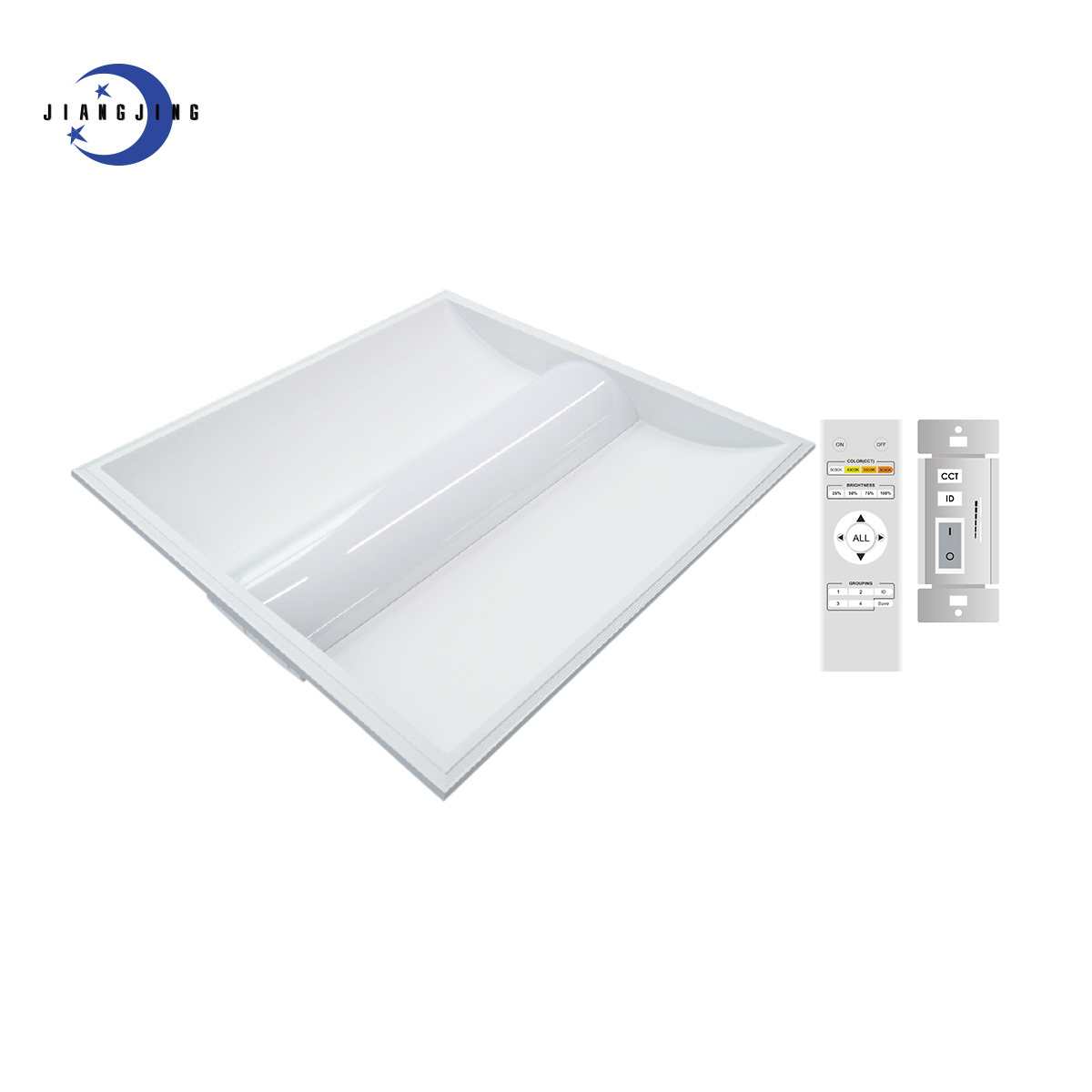 Plastic basket Motion sensor troffer led panel fixture 2x2 2x4