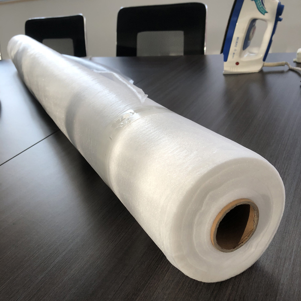 Pa NET Fabric Roll Adhesive Fabric for Suits,coats or Jackets Car White Double Sided Sewing Accessory Adhesive Embroidered