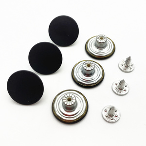 Wholesale  Custom Nickel-Free Plating Paint Laser Brass Screw Remove Accessories And Rivets Denim Metal Tack Jeans Buttons