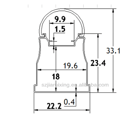 Aluminum profile T5 integration led tube light diffuser cover