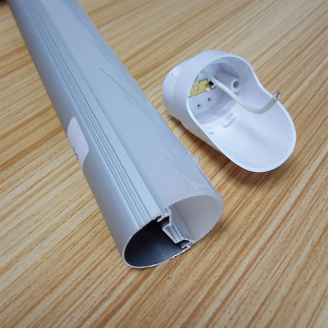 LED fluorescent tube light extrusion polycarbonate cover