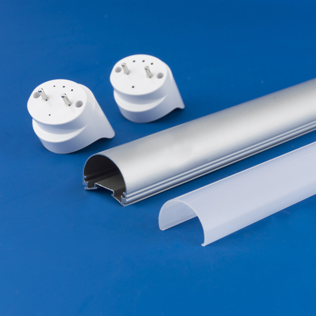 LED fluorescent tube light extrusion polycarbonate cover