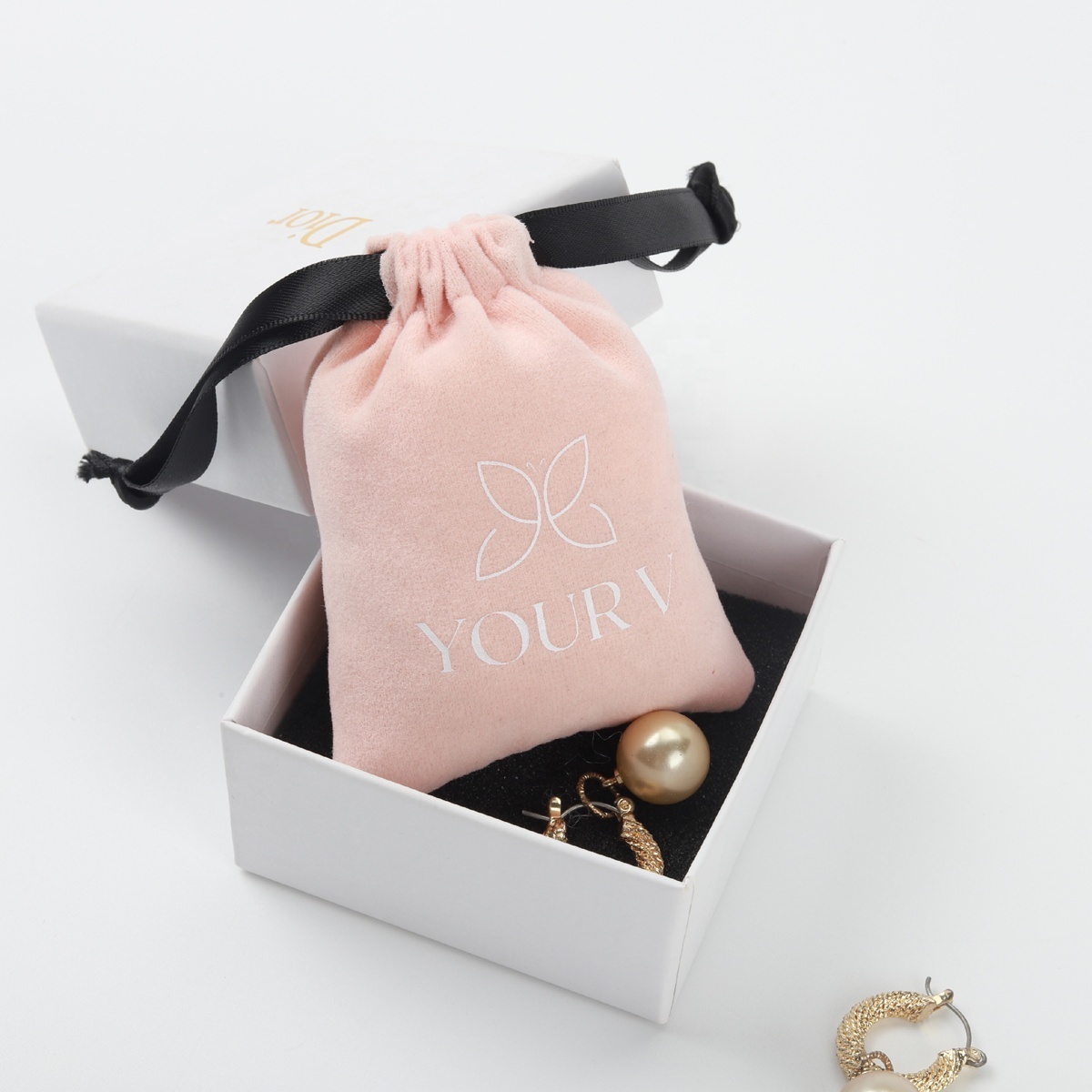 Velvet Bag Luxury Velvet Gift Jewelry Bag For Necklace Bracelet Packaging