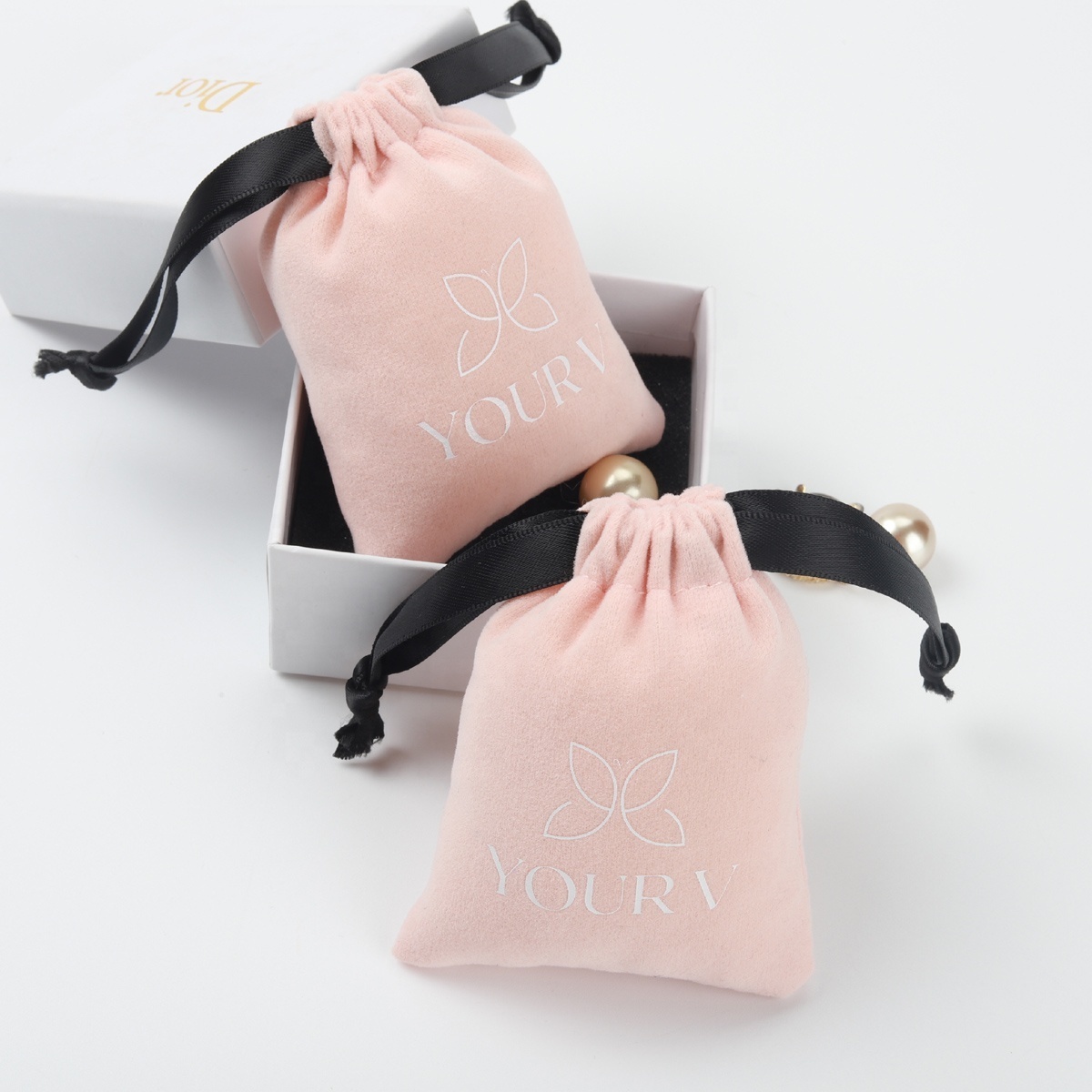 Velvet Bag Luxury Velvet Gift Jewelry Bag For Necklace Bracelet Packaging