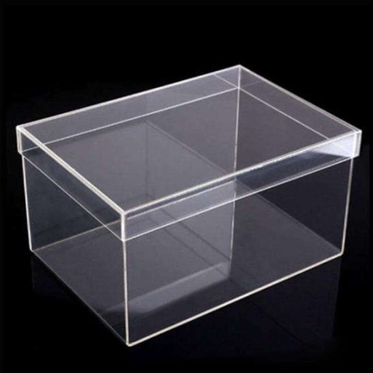 High Quality Clear Customized Large Case Clear Acrylic Display and Storage Box Acrylic Shoe Display Box Case