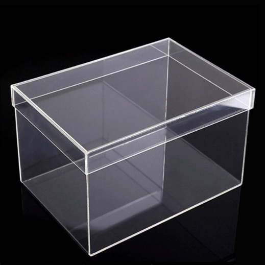 High Quality Clear Customized Large Case Clear Acrylic Display and Storage Box Acrylic Shoe Display Box Case