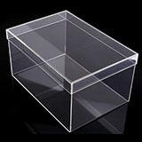 High Quality Clear Customized Large Case Clear Acrylic Display and Storage Box Acrylic Shoe Display Box Case