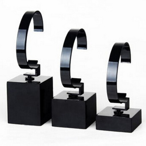 Factory Wholesale Custom Elegant Clear Or Black Counter Home Shopping Mall Acrylic Wrist Watch Display Stand