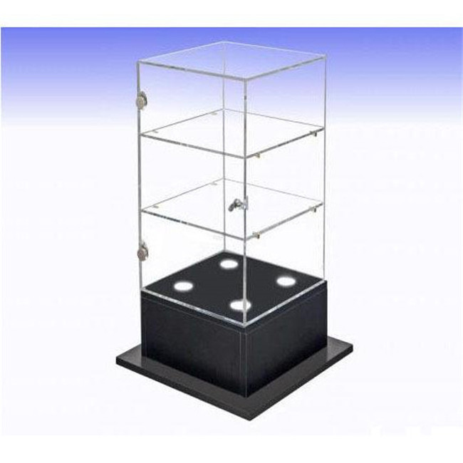 Customized clear acrylic display cabinet with lock