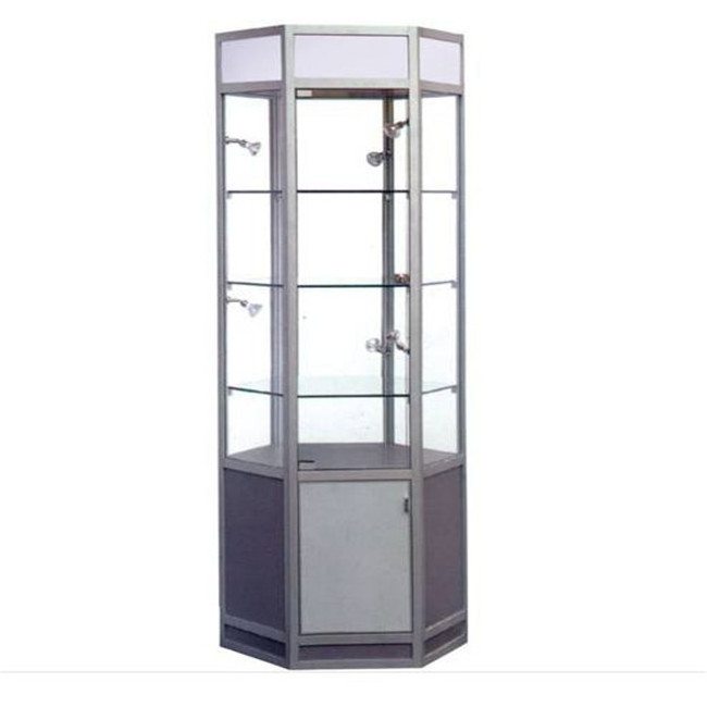 Customized clear acrylic display cabinet with lock