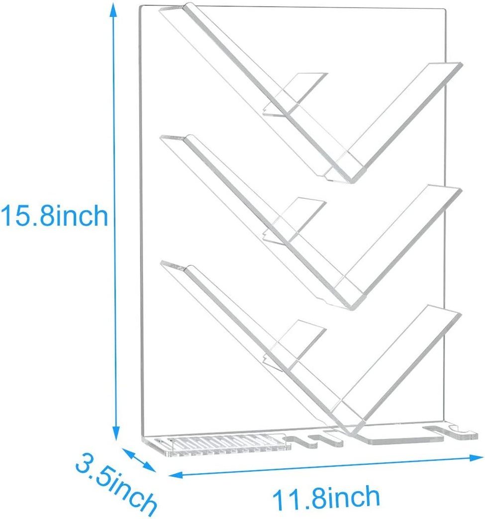 Acrylic Shower Organizer with Suction Cup Wall Mounted Bathroom Shelf Acrylic Bathroom Shower Caddy for Shampoo Bottles