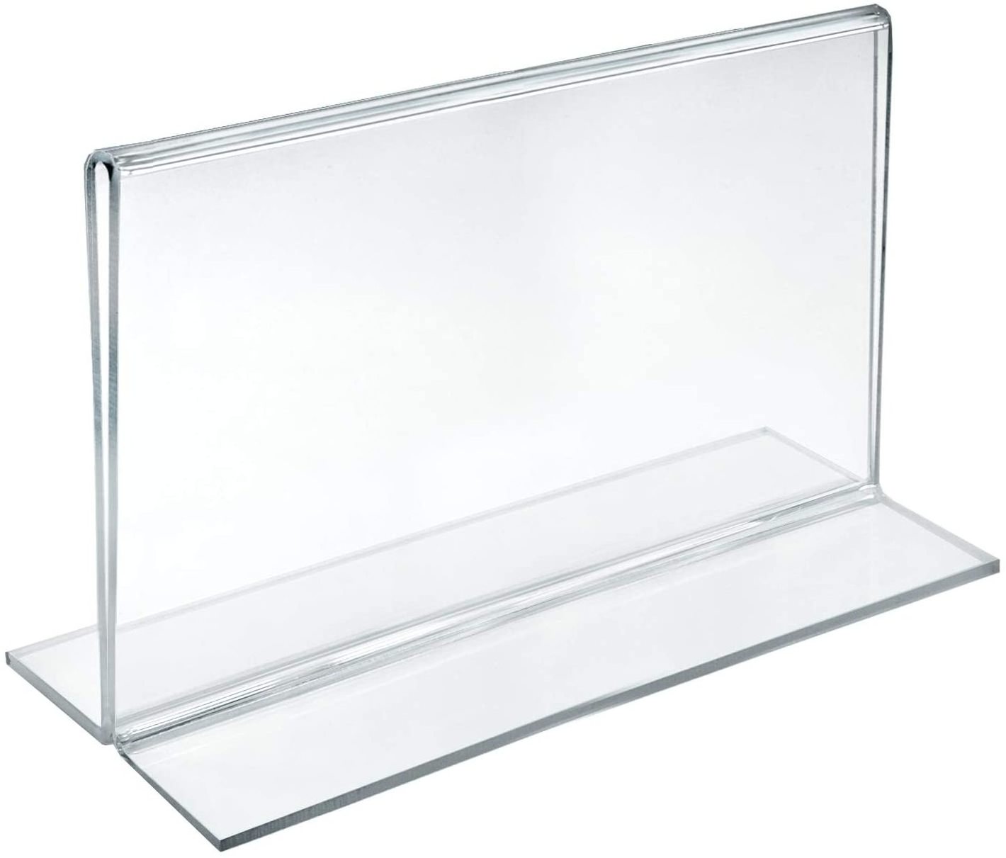 Acrylic Sign Holder Table Menu Display Stand Double Sided Picture Frames for Desk Display