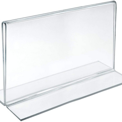 Acrylic Sign Holder Table Menu Display Stand Double Sided Picture Frames for Desk Display