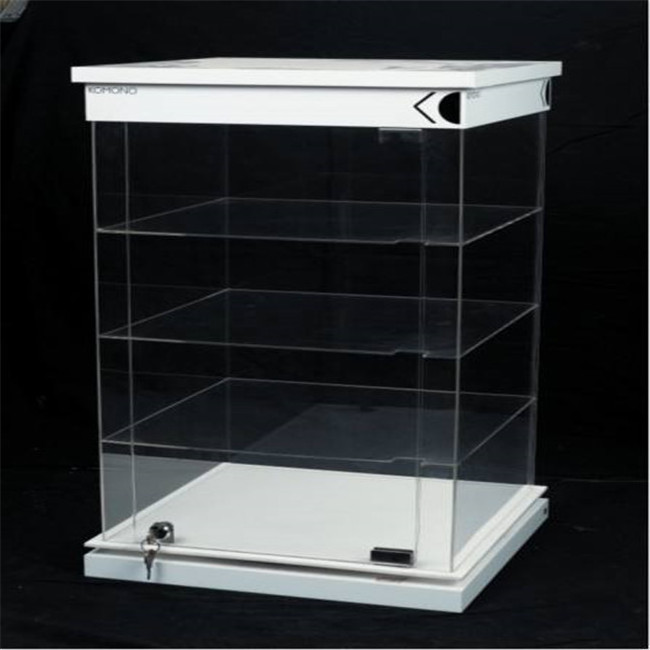 Customized clear acrylic display cabinet with lock