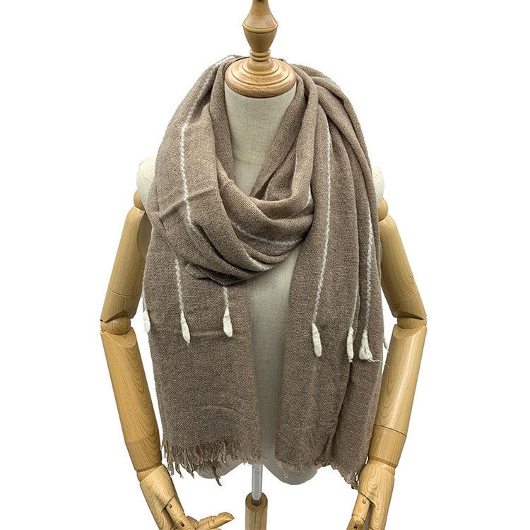 hot selling winter warm shawl 100 pure weave cashmere scarf