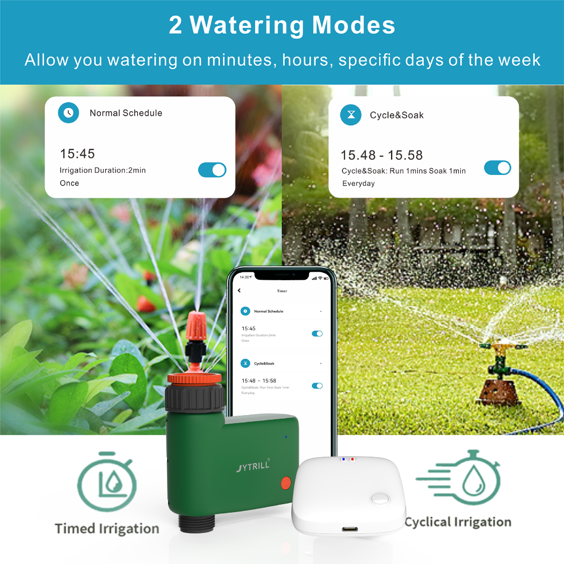 Outdoor Digital irrigation sprinkler controller Faucet Timer Garden Hose Water Blue-tooth Smart Garden Water Timer