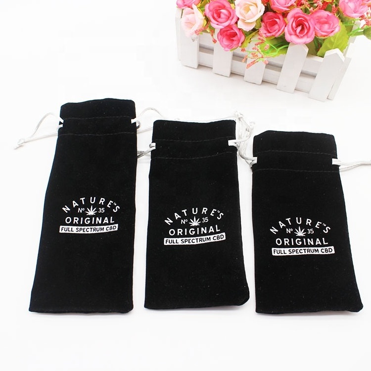 Customized satin lining drawstring pouch velvet Perfume bottle Bags